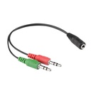 Generic "Y" Adapter Cable 3.5mm Female to Double 3.5mm Male
