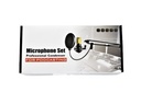 Generic Microphone Set for Podcasting / USB / Black