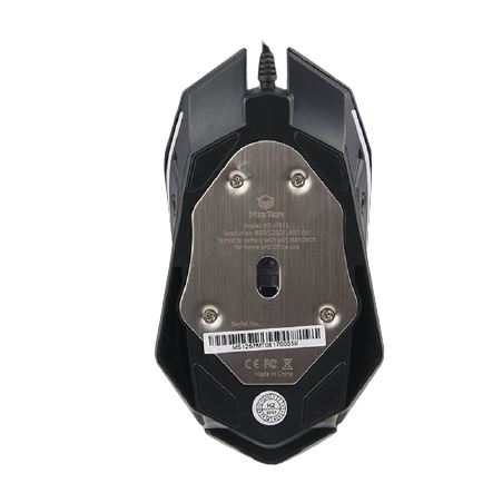 Meetion Mouse Gamer -  Backlit / 1600Dpi / USB / Black