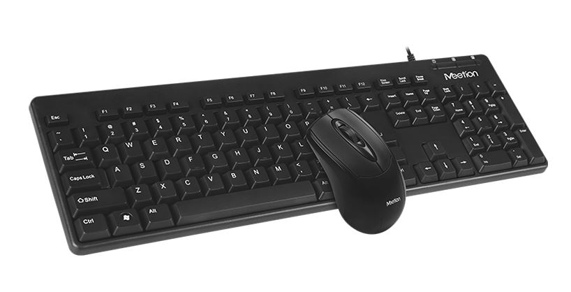 Meetion AT100 Combo Keyboard &amp; Mouse - USB / Waterproof / Black