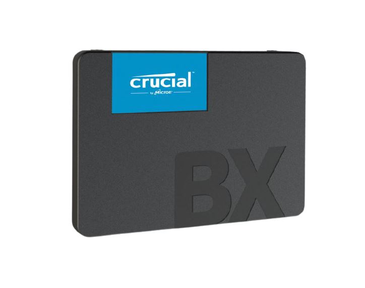 Crucial CT480BX500SSD1 SSD - 480GB / 2.5&quot; / Sata 6.0GBs / Read 540MBs / Write 500MBs / 3D NAND / Black