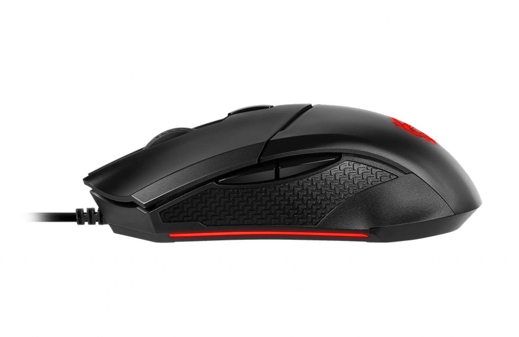 MSI Clutch GM08 - Optical Mouse / 1000Hz / 1600 dpi / Black