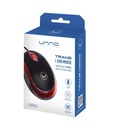 Unno Tekno - Optical Mouse Usb / Red Led / Black