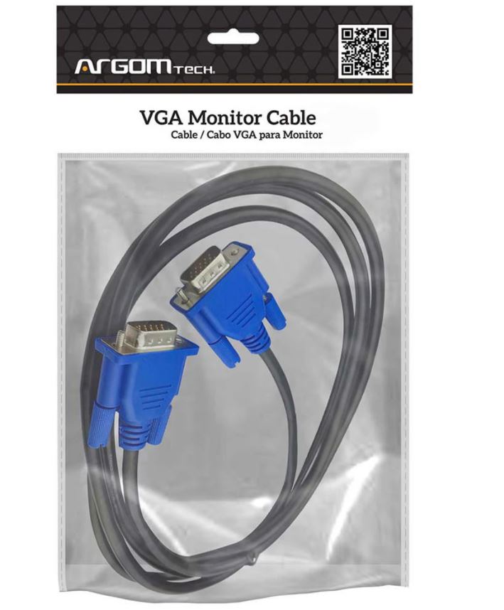 Argom CB-0077 Cable VGA to VGA / M-M / 10 Feet (3m) / Black