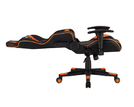 Meetion Adjustable Backrest 180° Gaming Chair - Black / Orange
