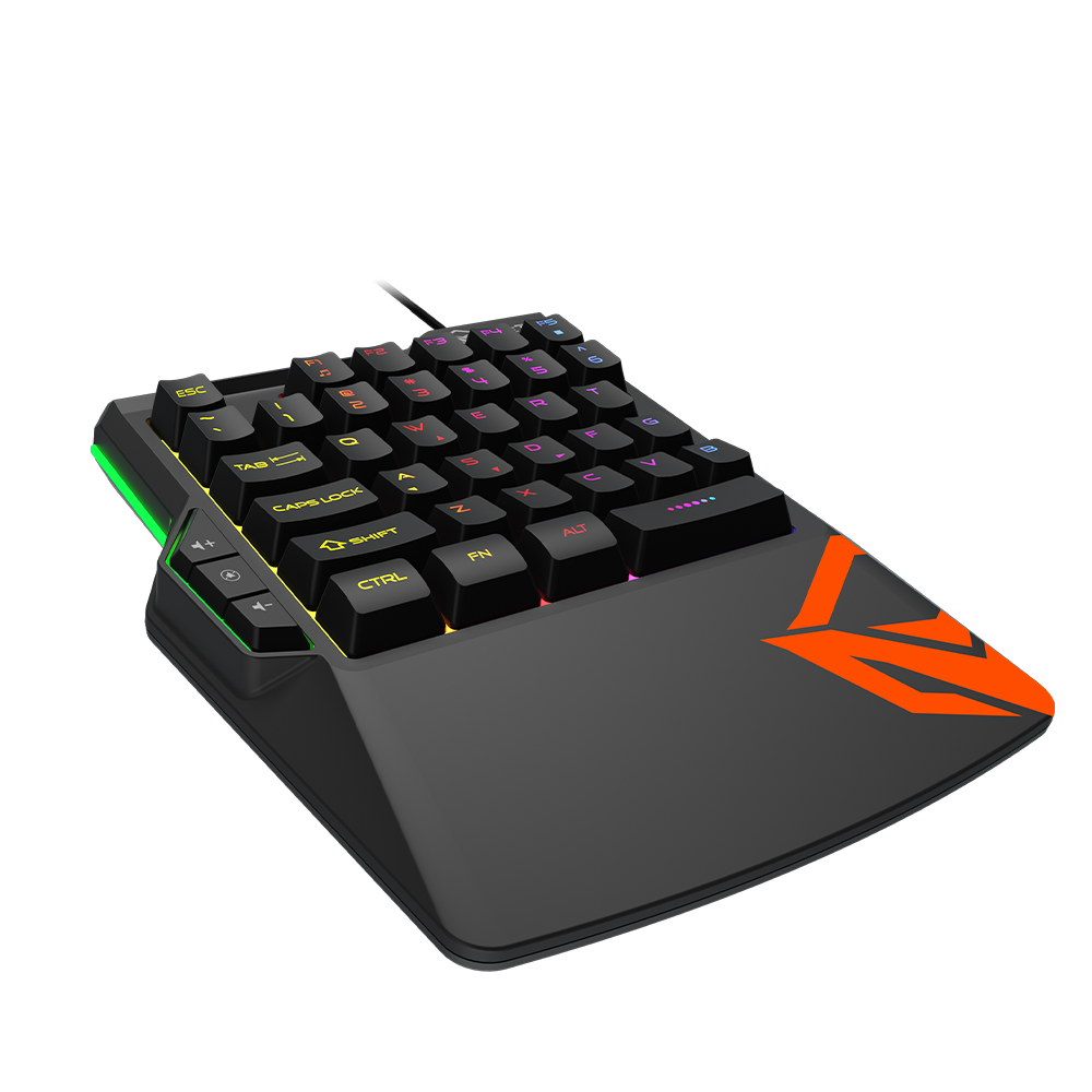 Meetion KB015 On-Hand Rainbow Gaming Keyboard - USB / LED / Black