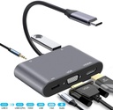 Generic AD-016 Type C 5-in-1 Adapter - HDMI / VGA / USB3.0 / AUDIO / PD