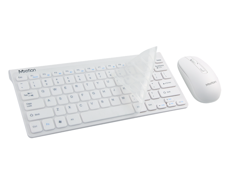 Meetion Mini4000 Wireless Multimedia Combo - Mouse &amp; Keyboard / for SmartTV, TVBox / Android / Windows / White