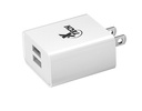 Xtech XTC-202 2-USB Wall Charger - 110-220VAC / 3.1A / White