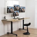 VIVO STAND-V004Z Quad Monitor Desk Stand - 13'' to  24&quot; / Black