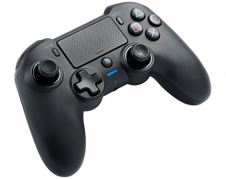 Nacon Asymmetric Bluetooth Control for PS4 - PlayStation's Official Licensed Product - compatible with PC / Black