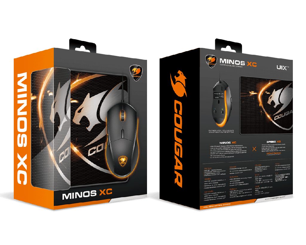 Cougar Combo Minos XC Mouse Gaming and Mouse pad / USB / Black