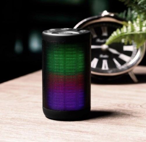 KLIP KWS-612M - Mikromatik Wireless Speaker, Bluetooth, Led Lighting - Black