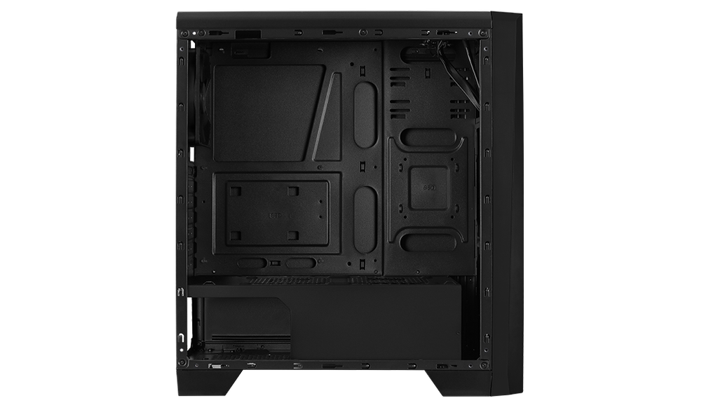 AeroCool Cylon  Gaming Case - ATX Mid Tower / Glass Panel / Fan RGB / Black