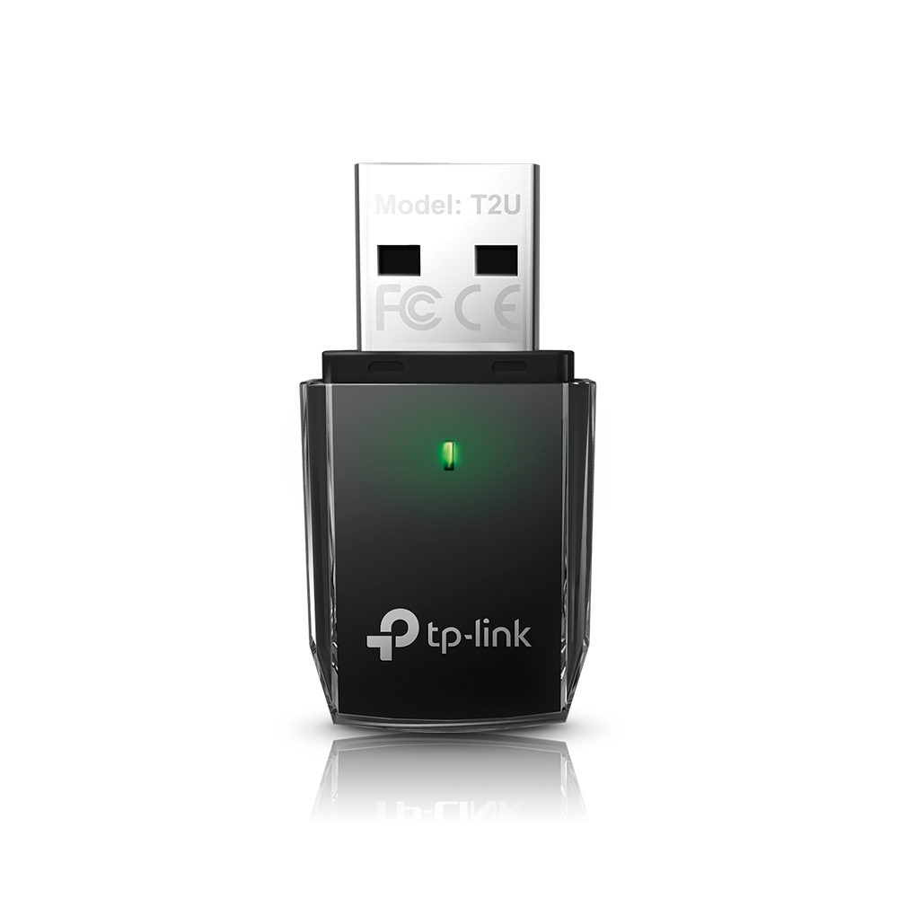 Tp-Link Archer T2U Wireless Dual Band Adapter / AC600 / USB / Black