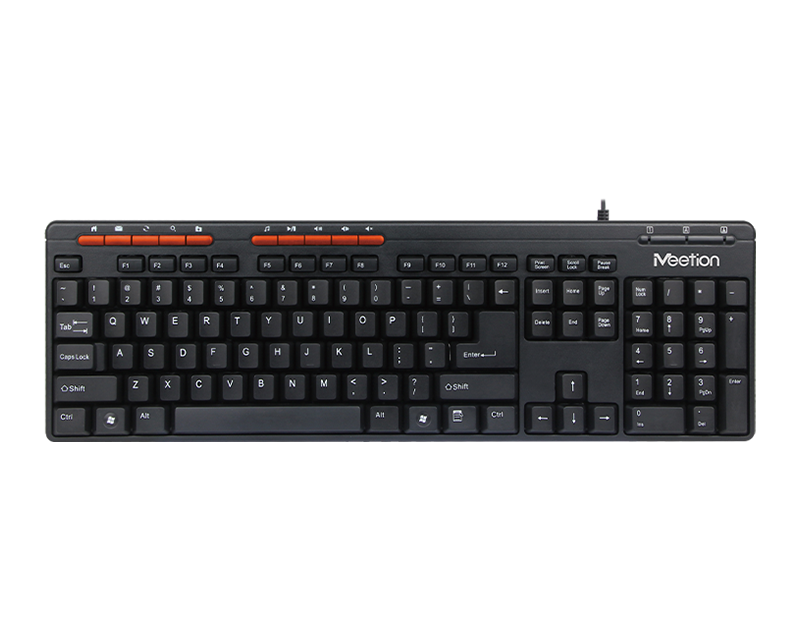 Meetion K600M USB Multimedia Keyboard - Black