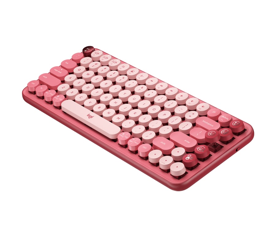 Logitech 920-010707 HEARTBREAKER POP Keys Keyboard / USB / English / Red - Pink