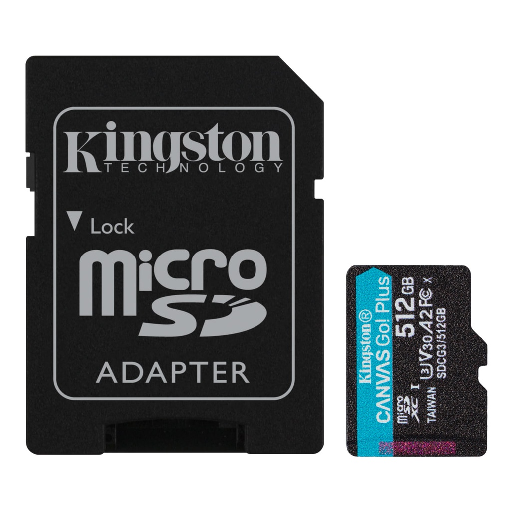 Kingston Canvas Go Plus - MicroSD Memory 512GB / With Adapter 