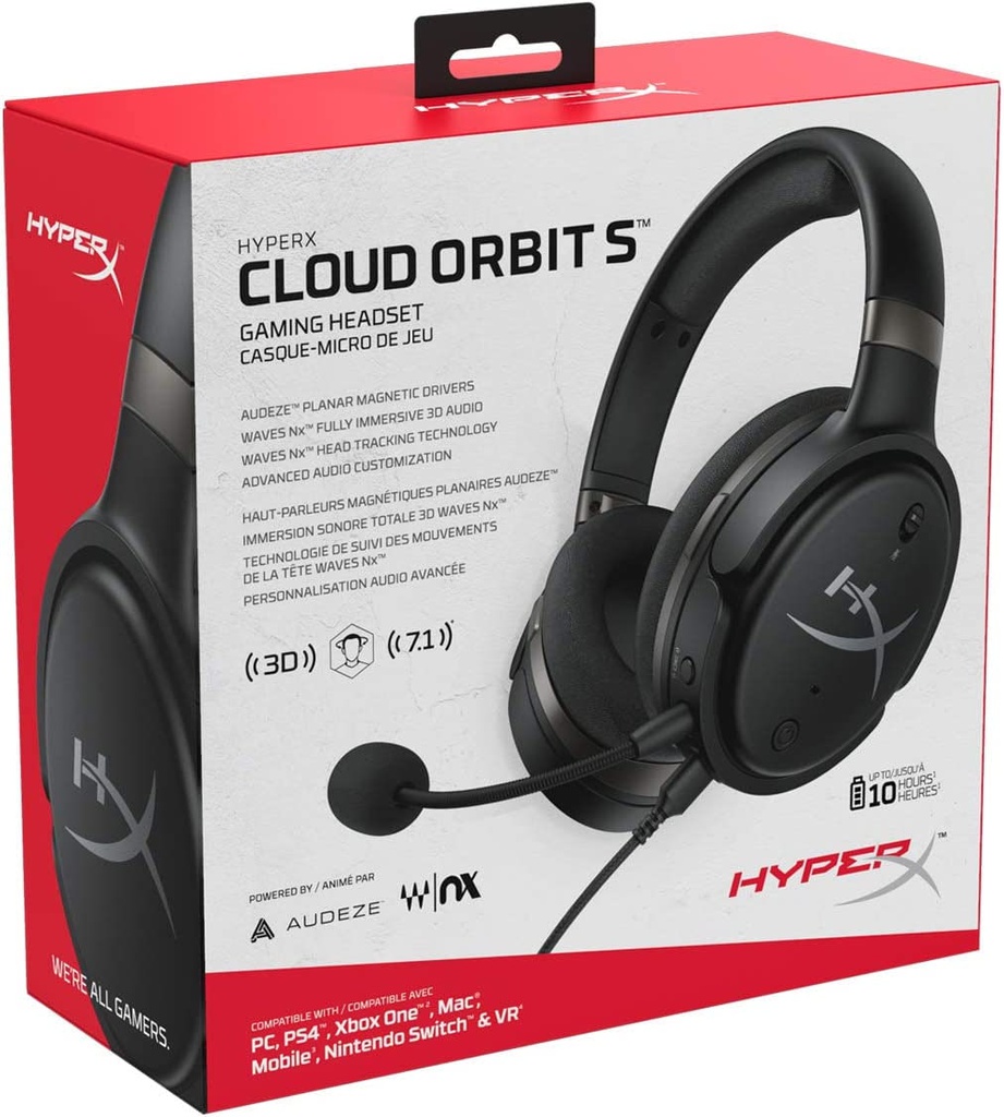 HyperX Cloud Orbit S Gaming Headset - 3.5mm &amp; USB PC, PS4 &amp; Mobile / Black