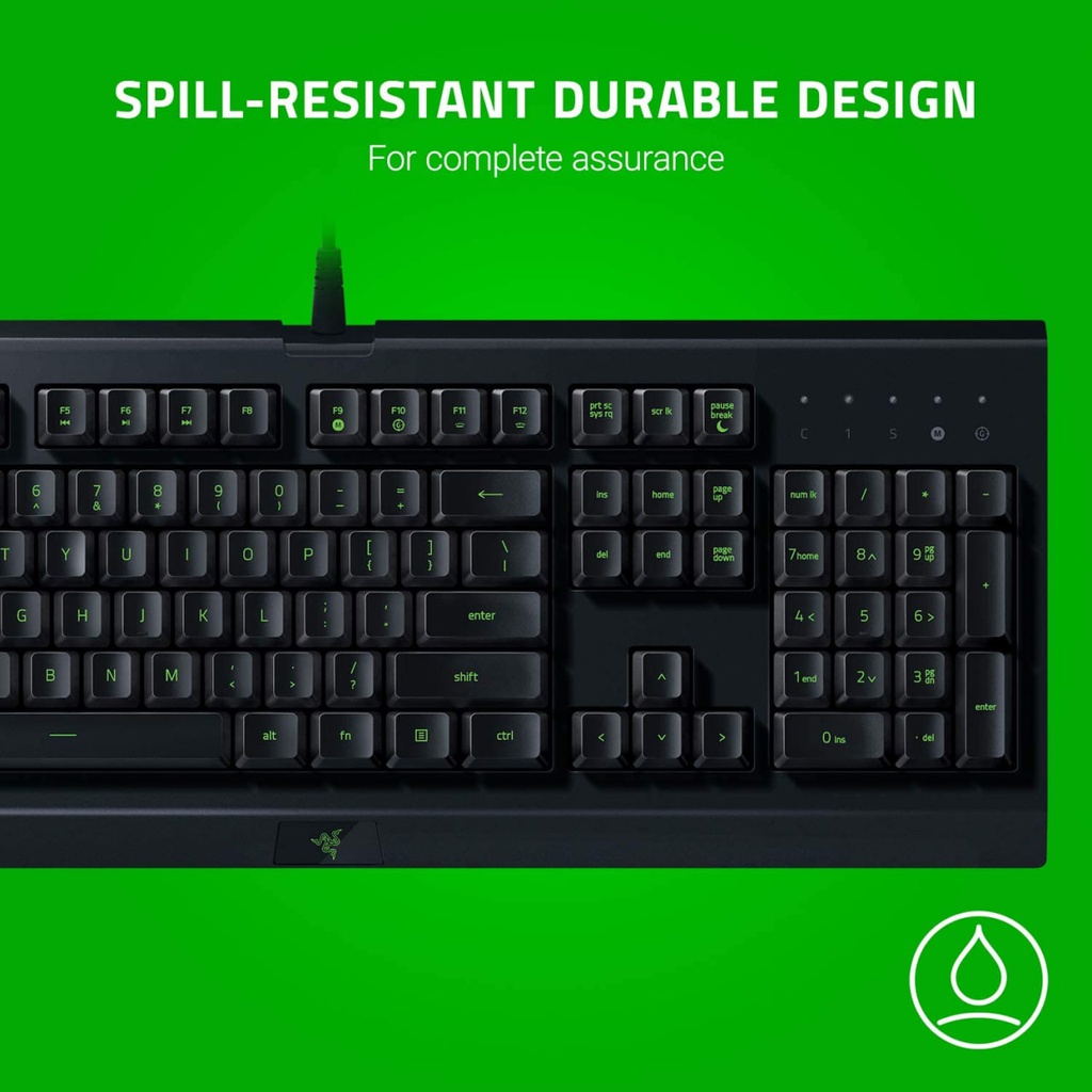 Razer Cynosa Lite Gaming Keyboard - Membrane / Eng / Black  