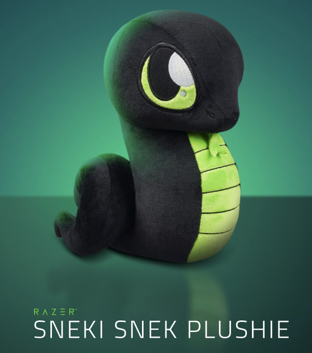 Razer Sneky Sneki Plushie - Black