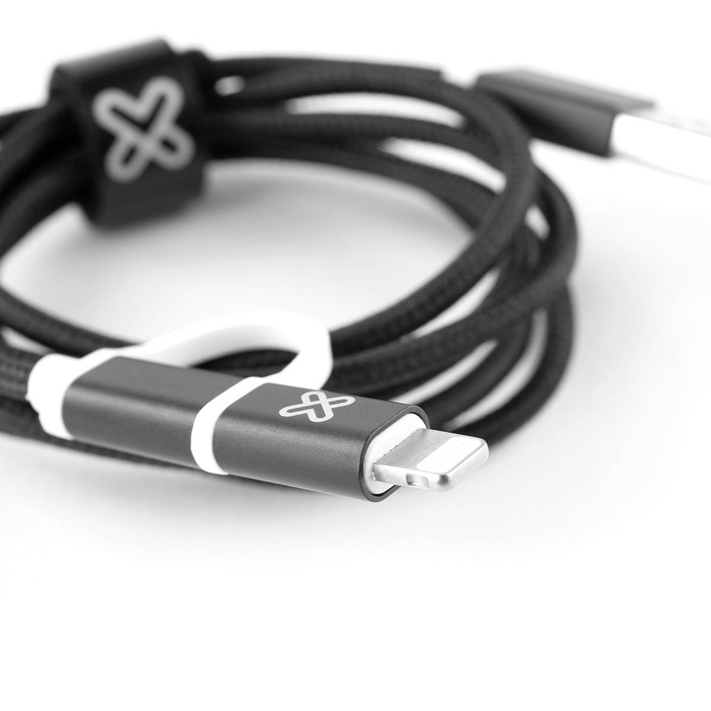 KLIP KAC-210BK - 2 in 1 Micro-Usb Cable with Lightning Connector - Black