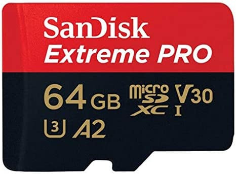 Sandisk Extreme Pro - MicroSDXC Memory 64GB / UHS-I U3 / Class10 / With Adapter 