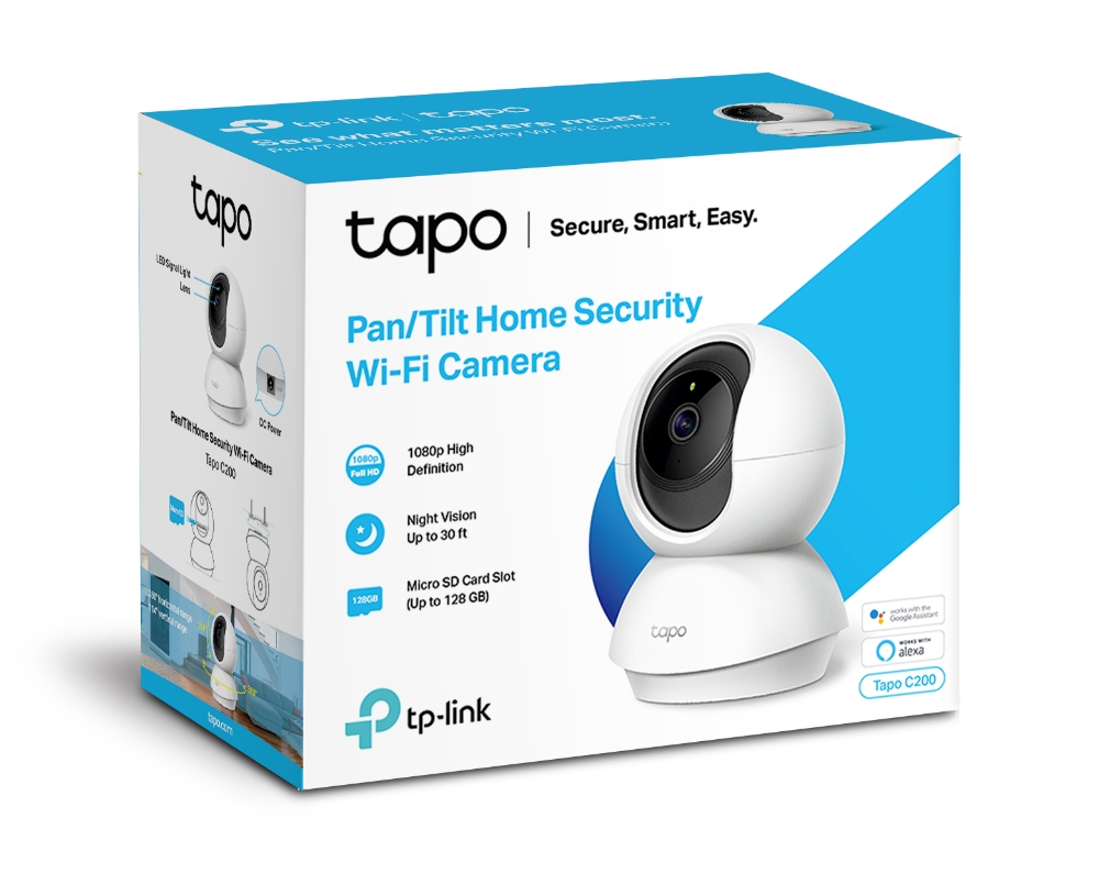 TPLINK Tapo C200 FHD Pan &amp; Tilt Home Security WiFi Camera