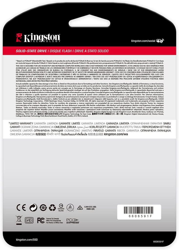 Kingston SNVS/1000G - NVMe M.2 / 1TB / 2100MB/s Read / 1700MB/s Write / PCIe Gen3 