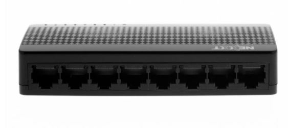 Nexxt NAXOS800 Switch - 8 Ports / Fast Ethernet / Black