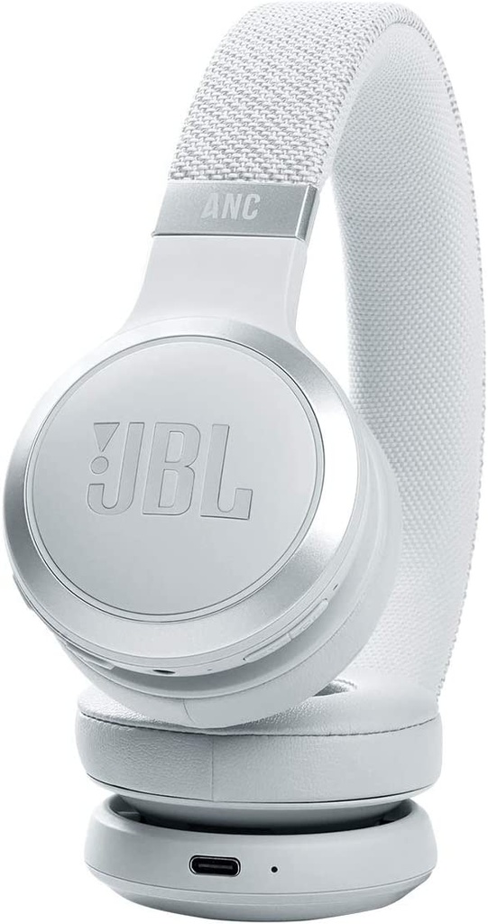 JBL LIVE460 BT Headset -  up to 50 Hours,  compatible with OK GOOGLE &amp; ALEXA / White