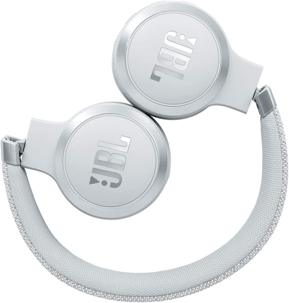 JBL LIVE460 BT Headset -  up to 50 Hours,  compatible with OK GOOGLE &amp; ALEXA / White