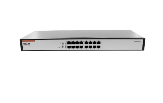 Nexxt NAXOS1600R Switch - 16 Ports / Fast Ethernet / Black