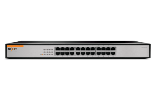 Nexxt NAXOS2400R - Switch 24 Ports / Fast Ethernet / Black