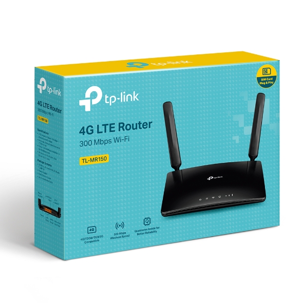 TP-Link MR150 - Enrutador inalámbrico N 4G LTE de 300 Mbps