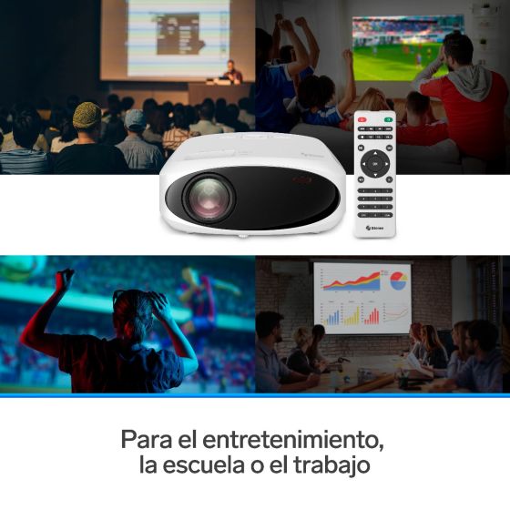 Steren PRO-400 Multimedia Projector FHD, 9000 Lumens