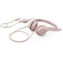 Logitech H390 Headset with Microphone - USB / In-Line Controls / Pink