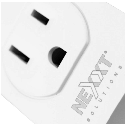 Nexxt AHIWPSO4U1 2PK - Surge Protector Smart WIFI Plug / 110V / 2 Units / White