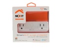 Nexxt NHP-D610 - Dual Surge Protector / Wifi / 2 Usb / White