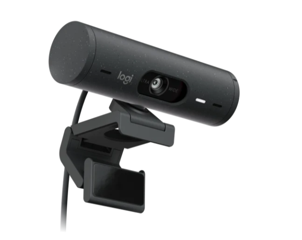 Logitech Brio 500 - FHD + HDR Webcam / 1080p  30fps (720p 60fps) / USB-C - Black