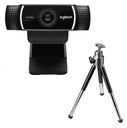 Logitech C922 Pro HD Webcam 1080p 30fps (720p 60fps) + Microphone + Tripod