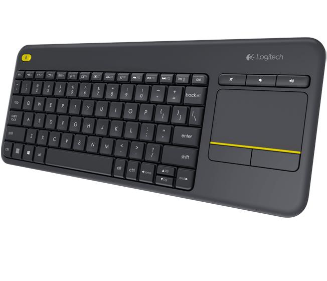 Logitech 920-007123 - Wireless Keyboard K400 / Touchpad / Spanish / Black