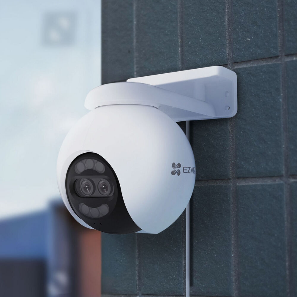 Ezviz H80x Dual 4K IR Cámara Smart Wifi Hogar - Movimientos PAN y TILT / Detención de figuras por IA / microSD hasta 512GB / Blanca