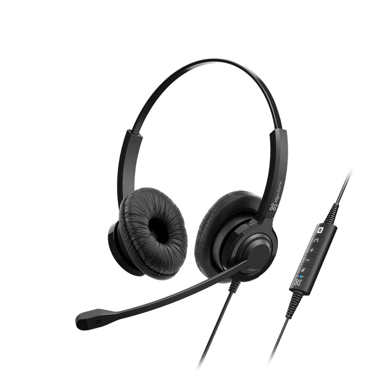 Klip KCH911 VoxPro-S Set de Auriculares Estéreo para Empresas / USB / Negro