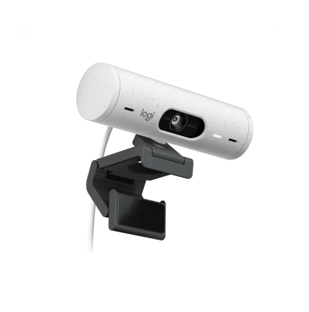 Logitech Brio 500 - FHD + HDR Webcam / 1080p 30fps (720p 60fps) / USB-C - Blanco