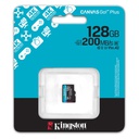 Kingston MicroSD 128GB Canvas Go Plus / With Adapter / Black