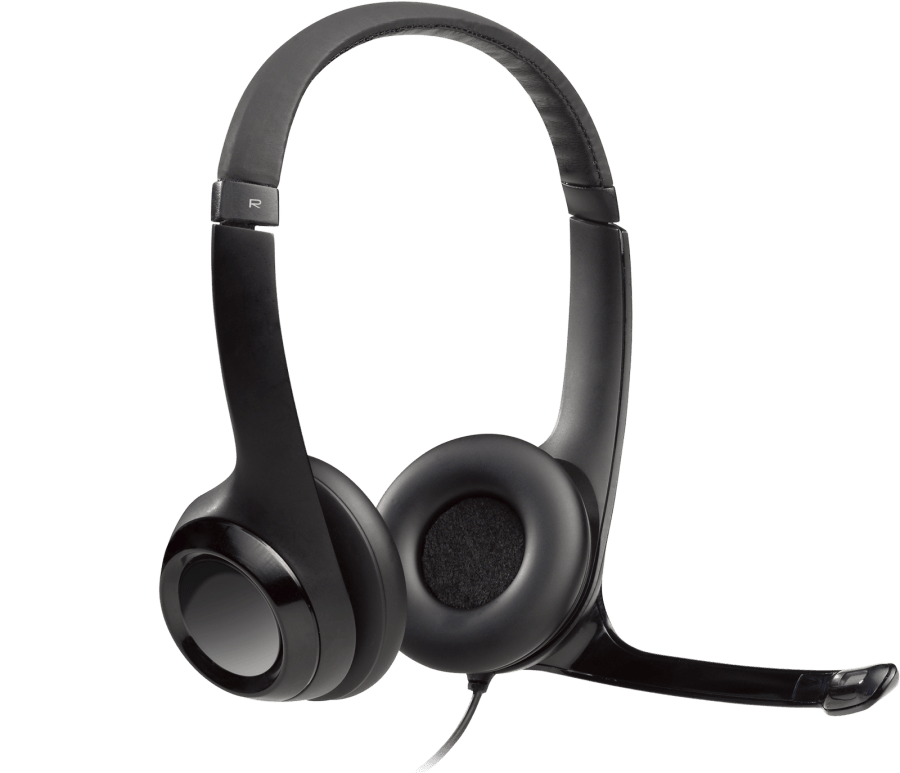 Logitech H390 Headset with Microphone - USB / In-Line Controls / Black
