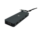 Sagatronix UCH-131 Docking Station - 2*HDMI . VGA. USB-C PD , USB-C , GigaLan , SD/microSD Reader , 3.5mm Audio , 3*USB3.0 , 1*USB2.0