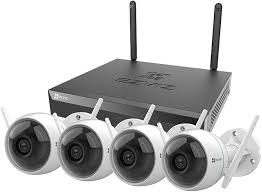 Ezviz Kit X5S NVR Inalambrico de 4-Puertos + 4 Cámaras H3C / HDMI, VGA