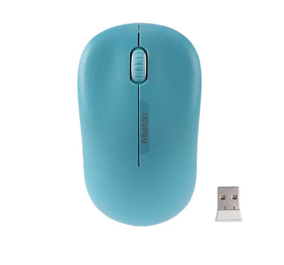 Meetion R545 Mouse Inalambrico - 2.4GHz / 10m / Cyan